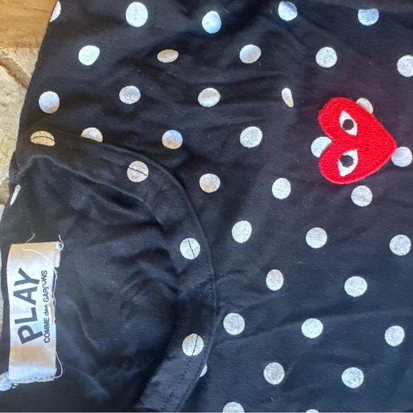 Comme des Garçons PLAY Polka Dot Shirt, Size XS, Preloved Excellent Condition - Picture 6 of 7